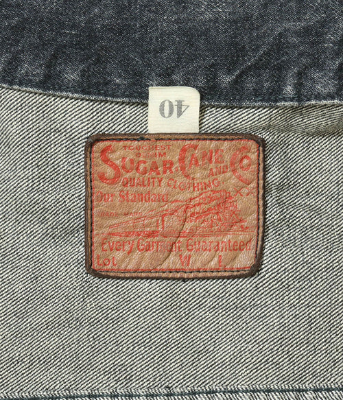 14.25oz. BLACK DENIM JACKET 1953 AGED MODEL