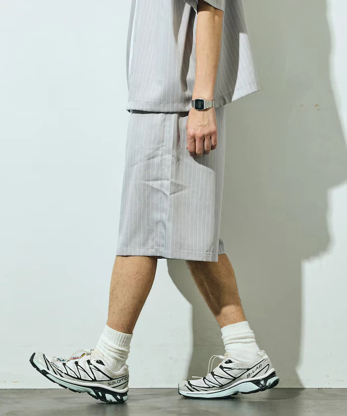 Stripe Easy Wide Shorts / Compatible with Setup