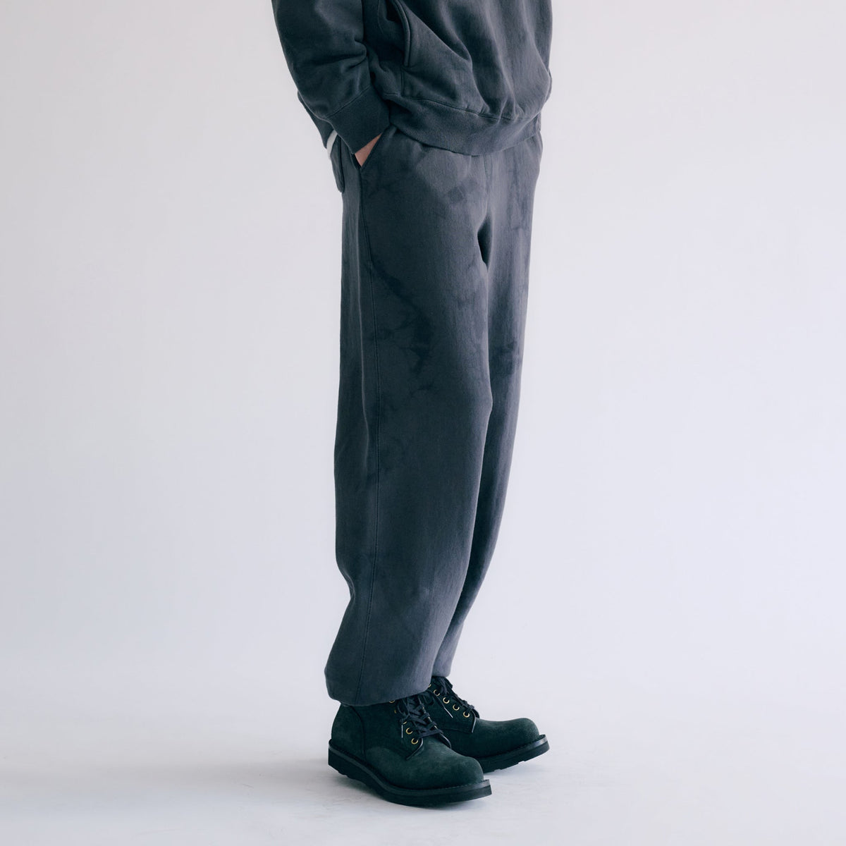 GL49229 / LOOPWHEEL SWEAT EASY PANTS UNEVEN DYED