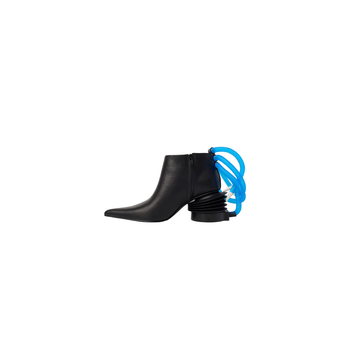AIR PUMP HEEL BOOTIES : BLACK x BLACK