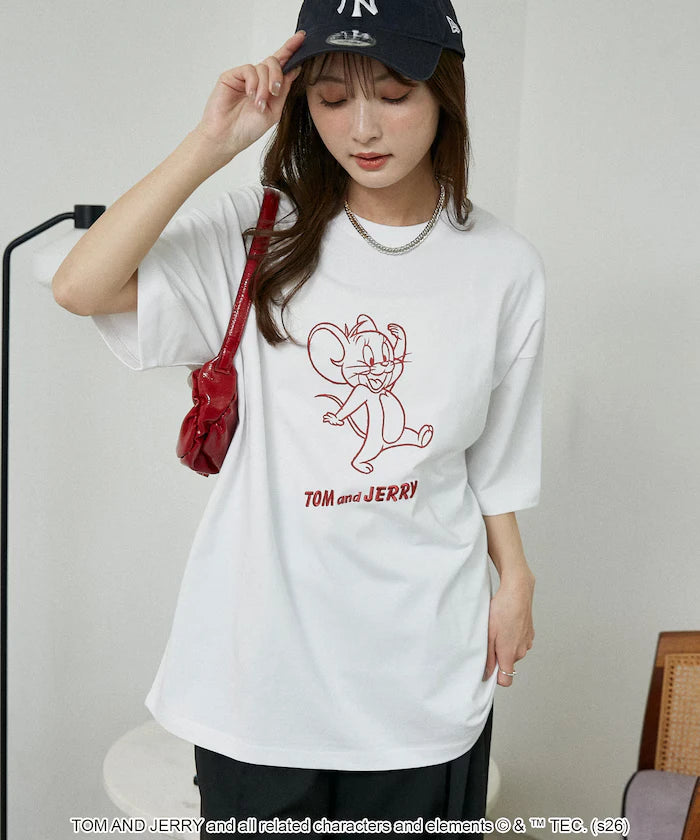 <Functional Material> TOM AND JERRY Graphic T-Shirt Limited Edition