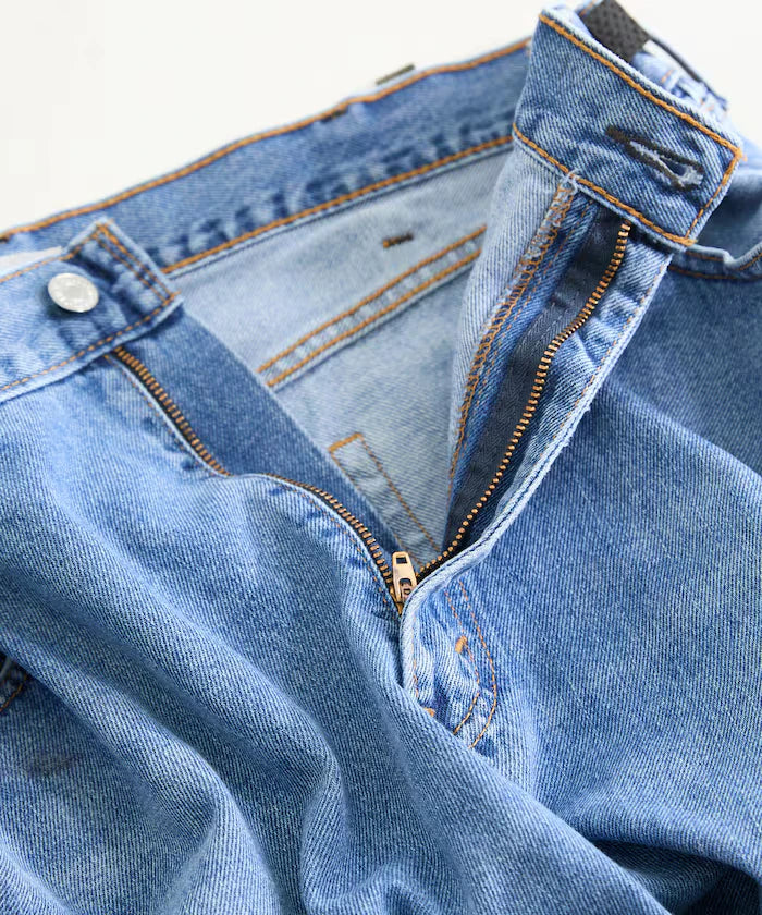 Vintage Remake Tuck Denim Pants