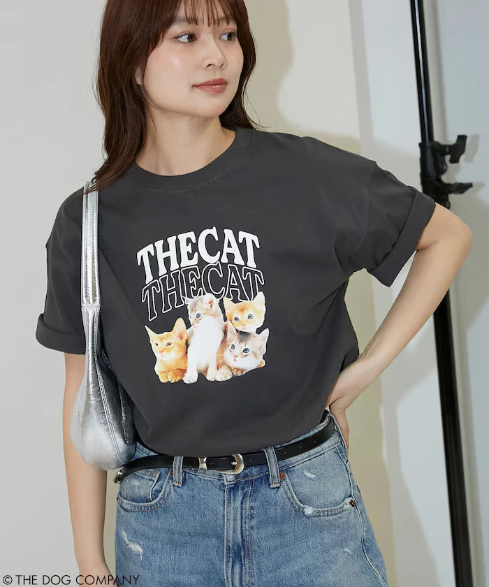 THE DOG / THE CAT Collegiate Style T-Shirt Limited Edition