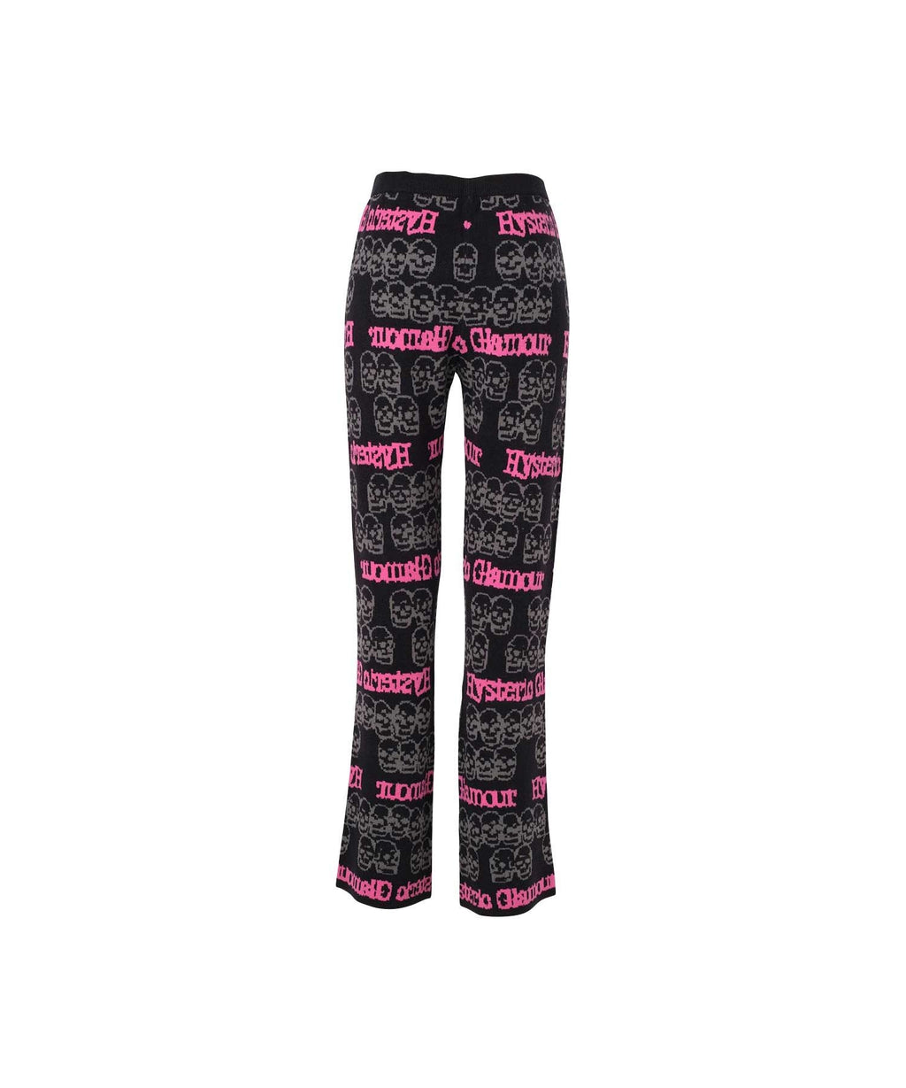 SKULL STRIPE Jacquard Pants