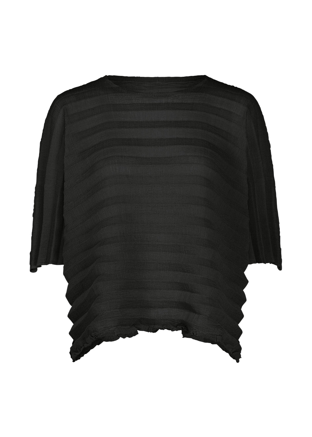 Accordion See-Through Crepe