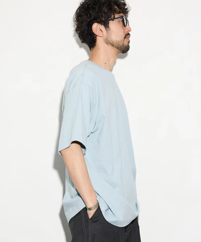 6 Ounce Front Logo Embroidered Crew Neck T-Shirt / One Point Design T-Shirt Left Chest Embroidery First Limited Edition