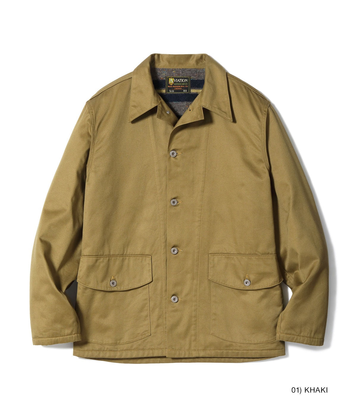 AVIATION ASSOCIATES ARMY WORKING JACKET TROY BLANKET LINED
