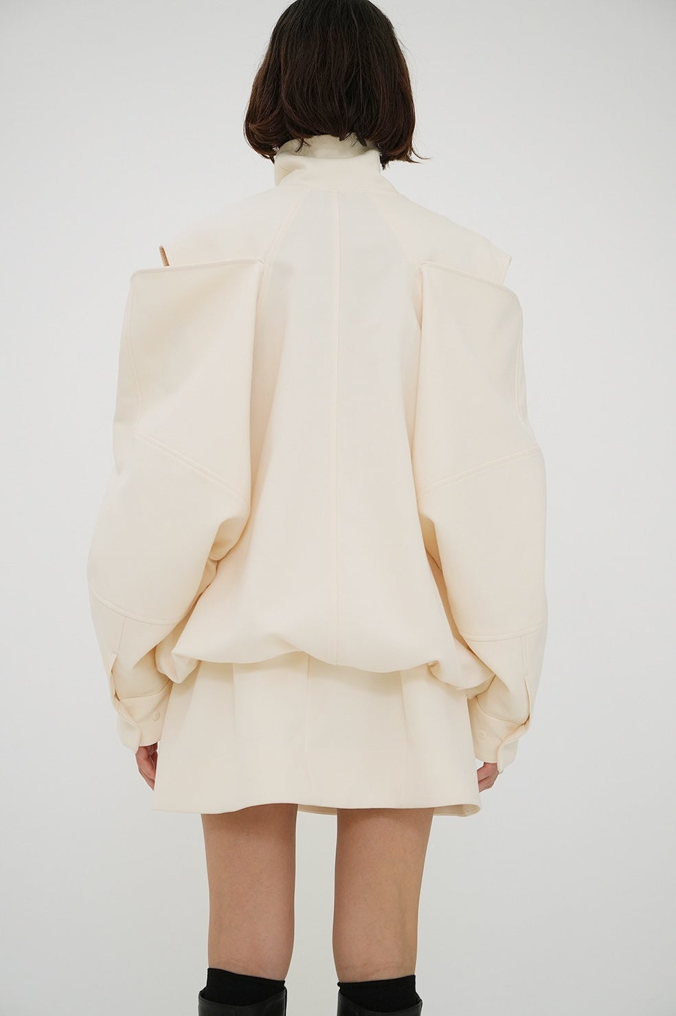 2WAY OFF SHOULDER MODE JERSEY TOPS