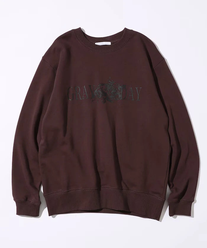 Organic Cotton Animal Logo Print Sweat / CAT / Relaxed Fit / French Terry Sweat