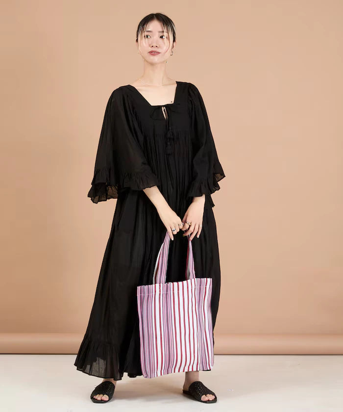 India Square Neck Frilled Dress