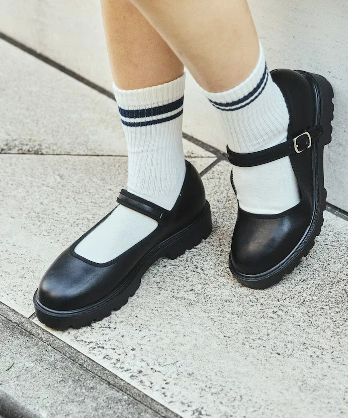 Sunny Rain Compatible Chunky Mary Jane Sneakers