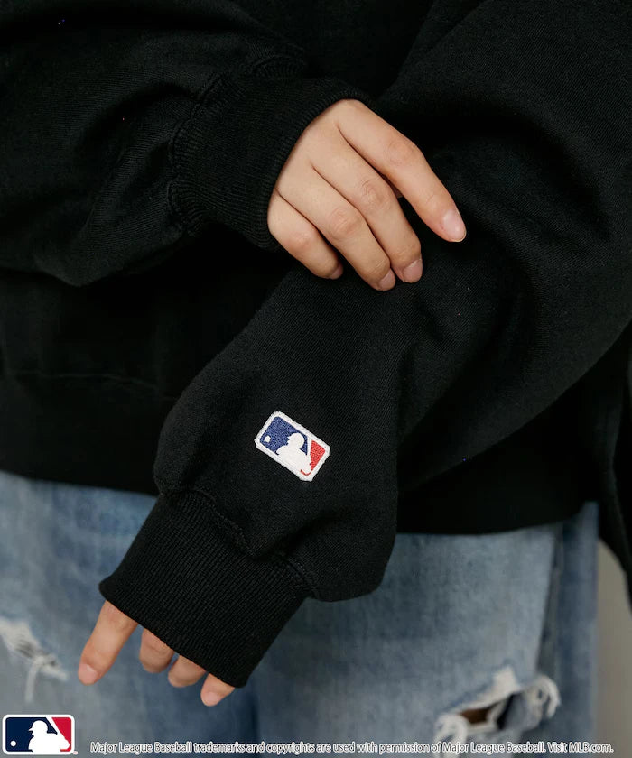 Custom MLB Fleece Super Big Silhouette Logos Wet Pullover Limited Edition