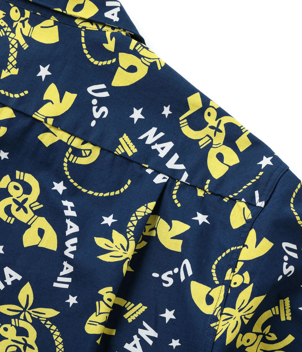 COTTON RIPSTOP OPEN SHIRT “SAILOR MOKU STARS”