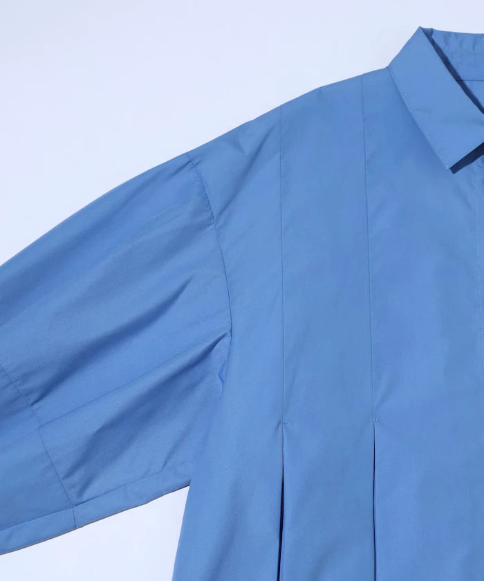 Box Stacked Balloon Sleeve Long Sleeve Shirt