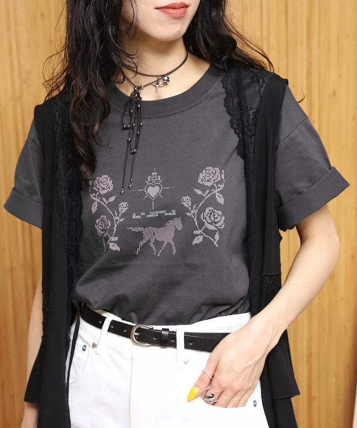 Organic Cotton Dot Graphic T-Shirt