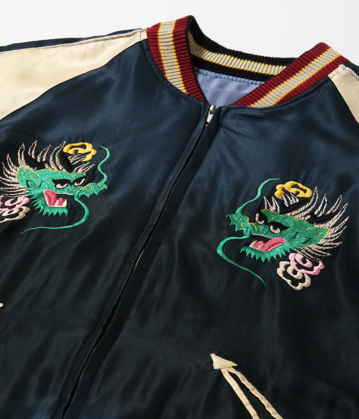 Early 1950s Style Acetate Souvenir Jacket “EAGLE & DRAGON” × “GREEN DRAGON” (AGING MODEL)