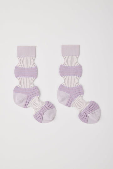 GARTER RIB SOCKS