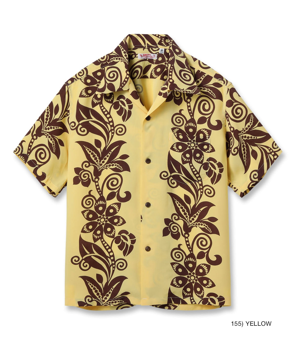 Rayon Hawaiian Shirt Pictograph Flower