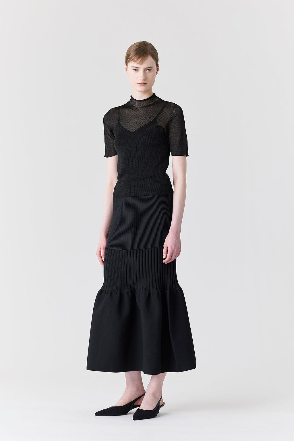 PORTRAIT LUCENT SHORT SLEEVE TOP
