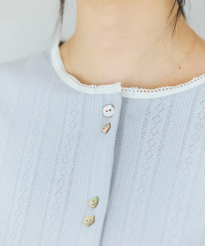 Knitted Cardigan with Variation Buttons