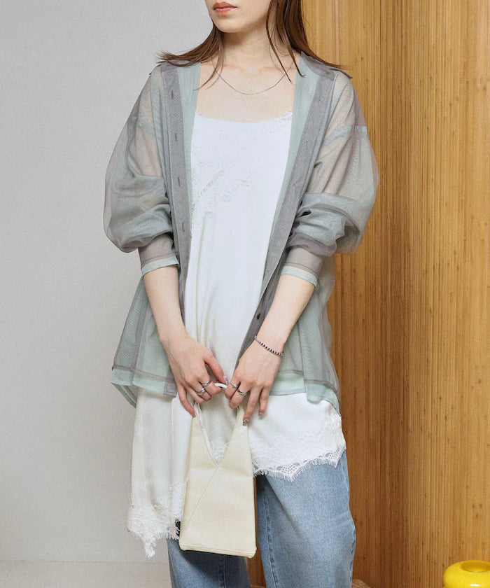 Lace Contrast Vintage Satin Camisole Top