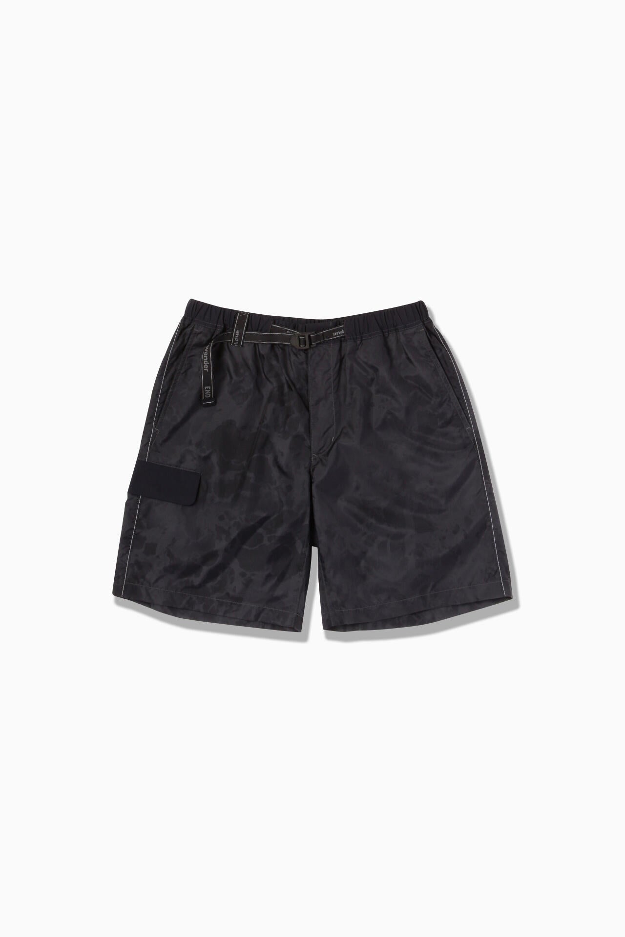 printed nylon short pants