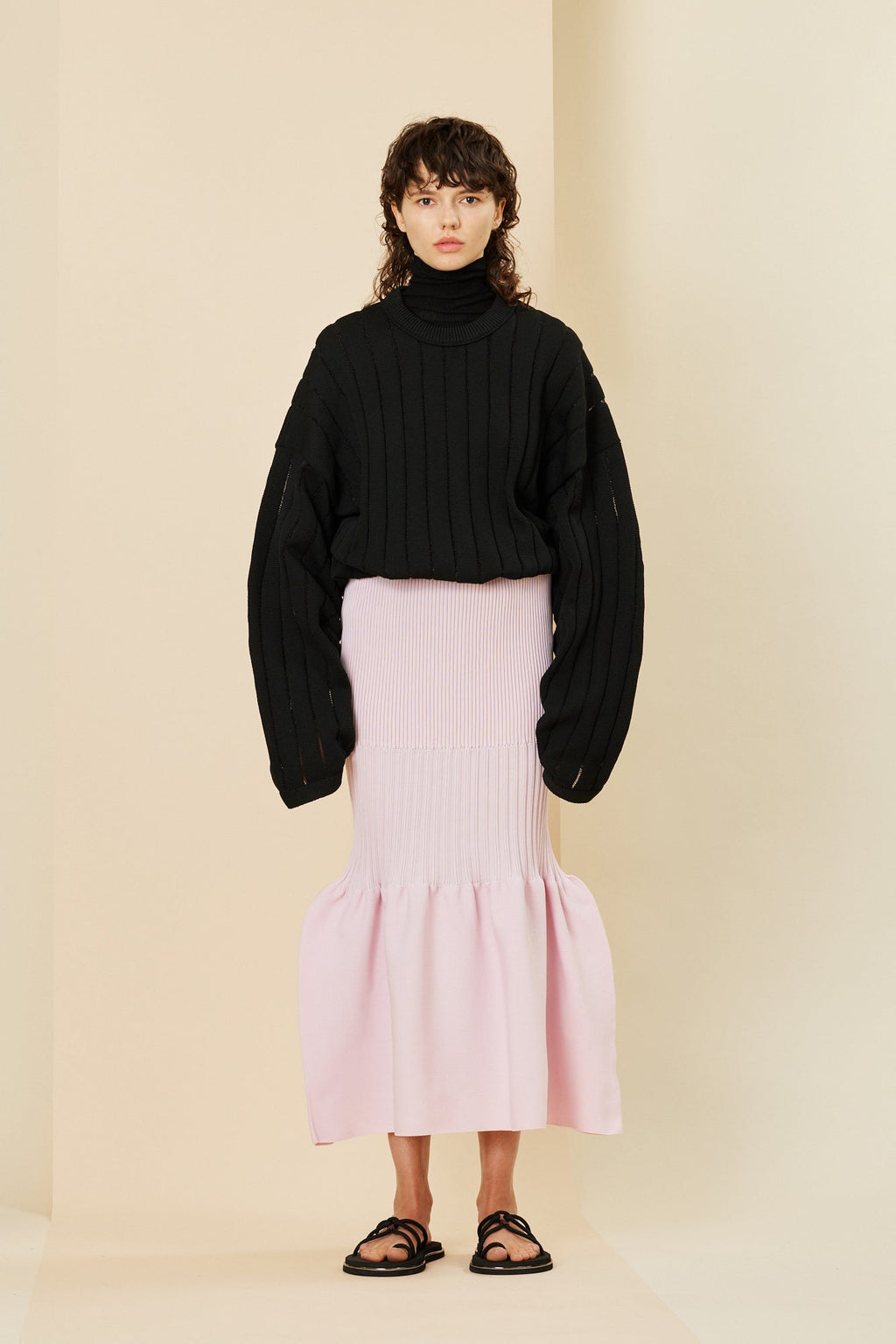 FLUTED MERMAID SKIRT