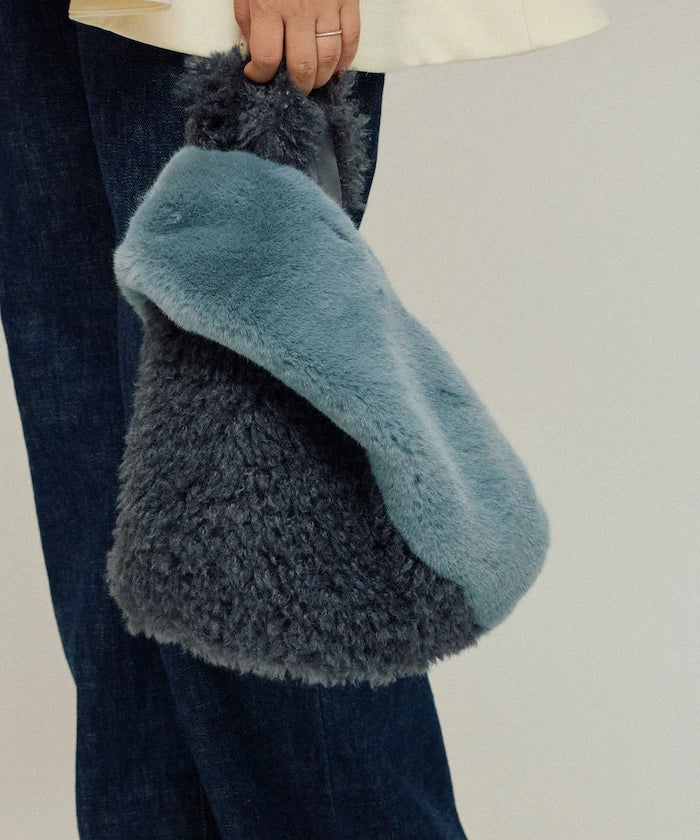 Faux Fur Combination Tote Bag