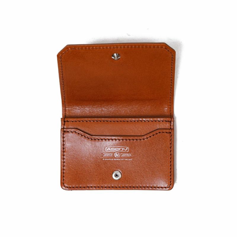 ANTIQUE LEATHER WALLET SERIES LEATHER CARD CASE/CAMEL