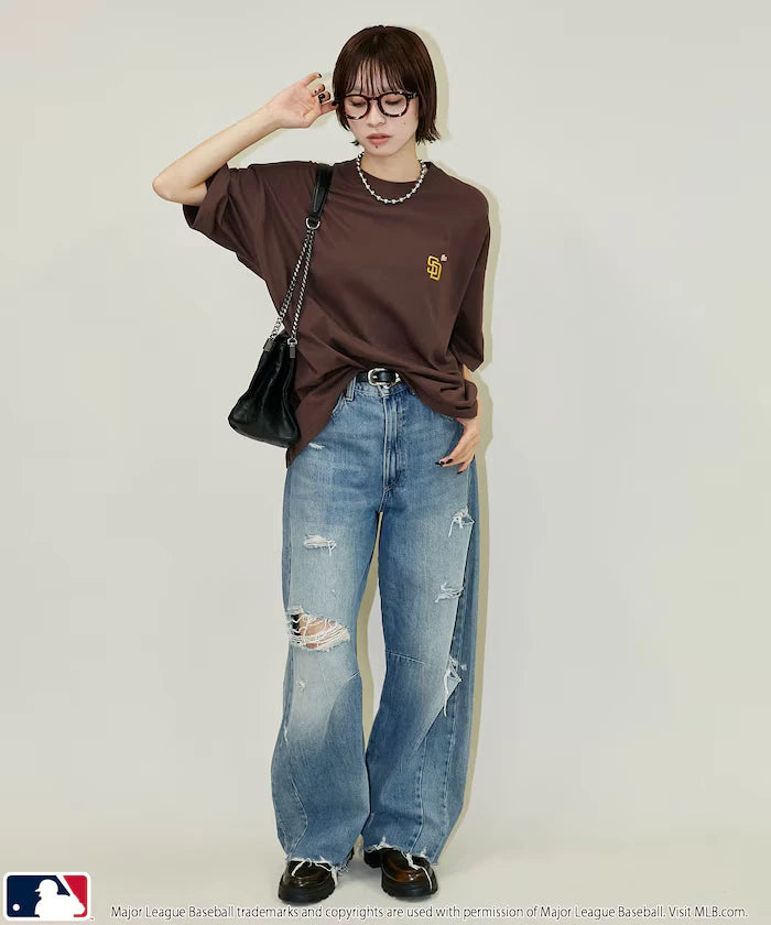 MLB Back Print Heart T-Shirt