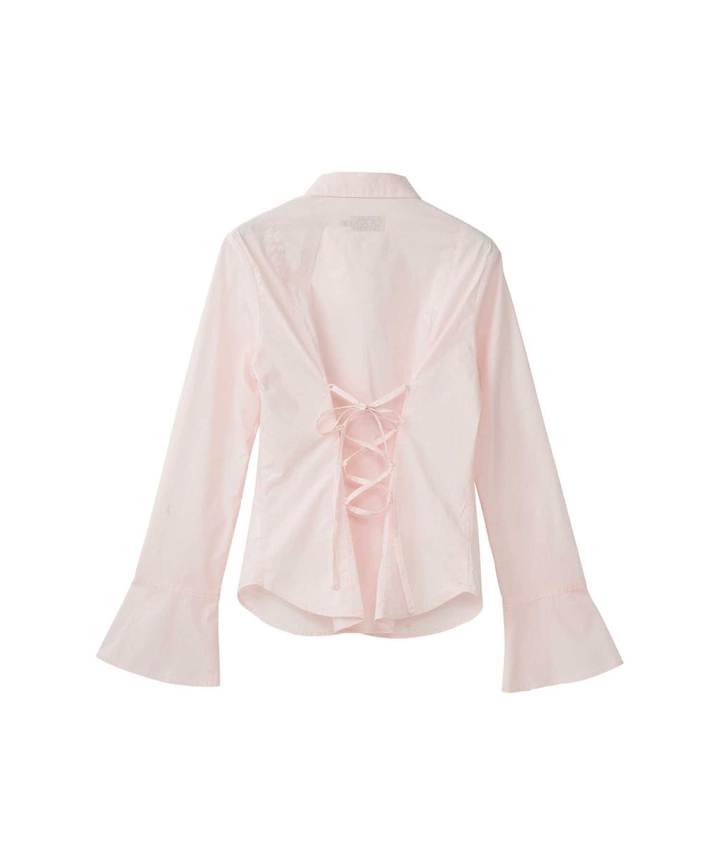 Hysteric Spider Lace Up Frill Cuff Blouse