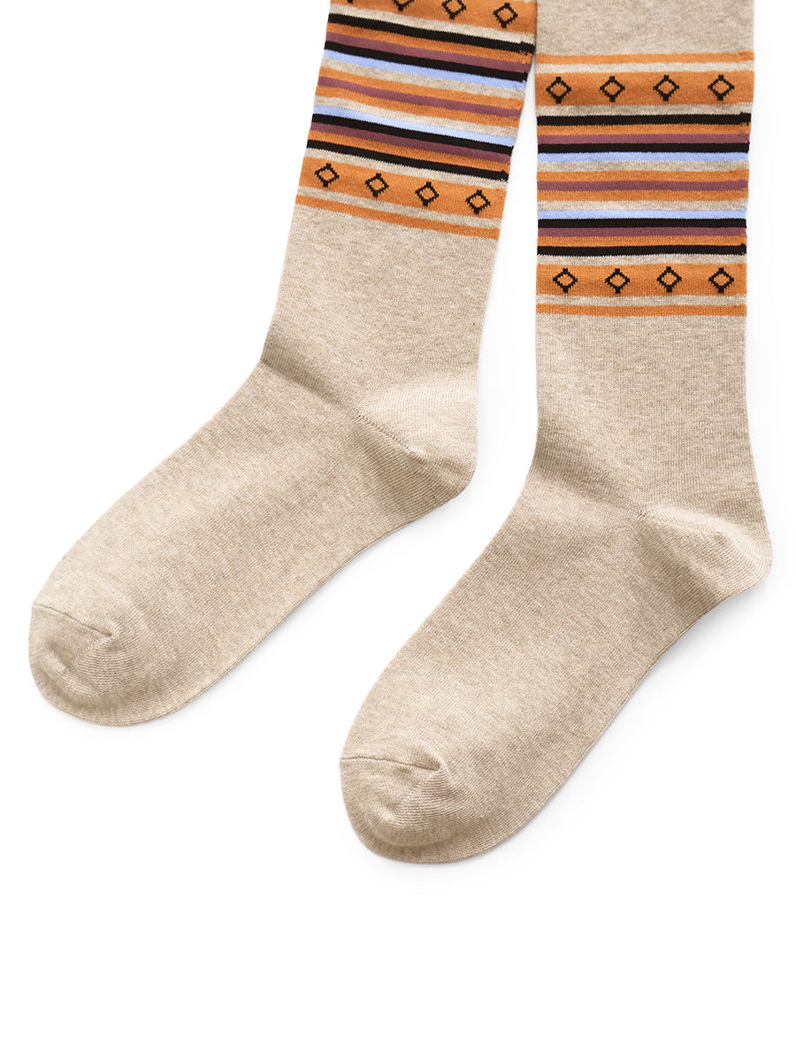 144 Pieces Gypsy Border High Socks
