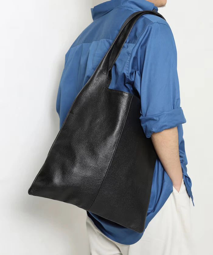 Leather Marche Bag / Leather Marche / Tote Bag / Cowhide / Water-repellent Leather