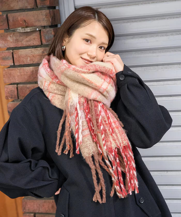 Boucle Check Scarf