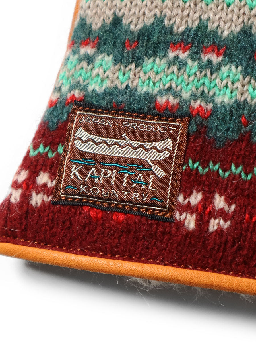 Leather x Fair Isle Gloves