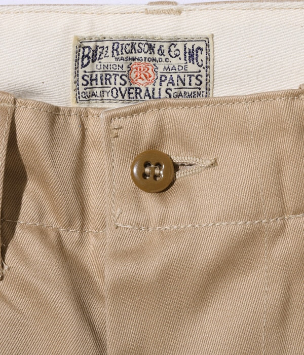 BUZZ RICKSON’S ORIGINAL SPEC. CHINOS (ONE WASH)