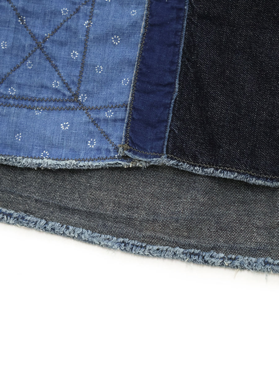 Cotton x Linen IDG Patchwork Band Collar Katman...