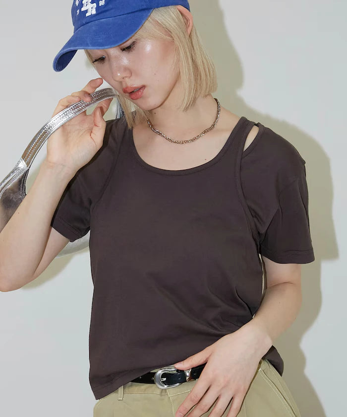 <Set Item> Tank Top Layered T-Shirt Limited Edition