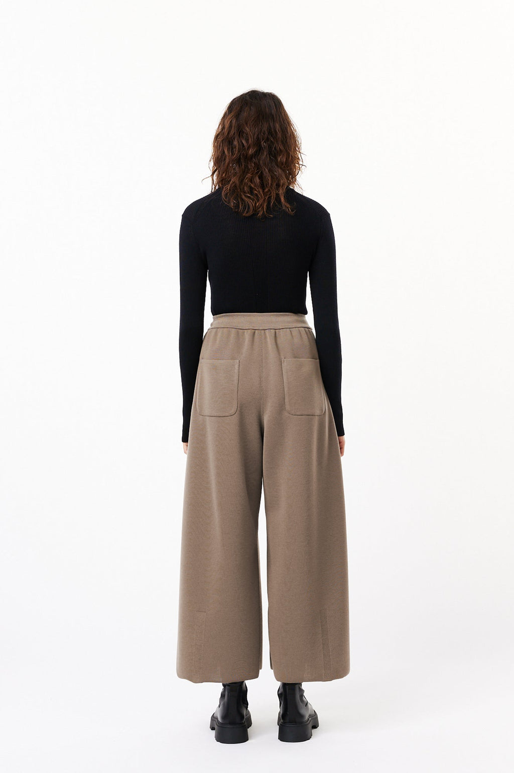 WOOL RIB HIGHNECK TOP
