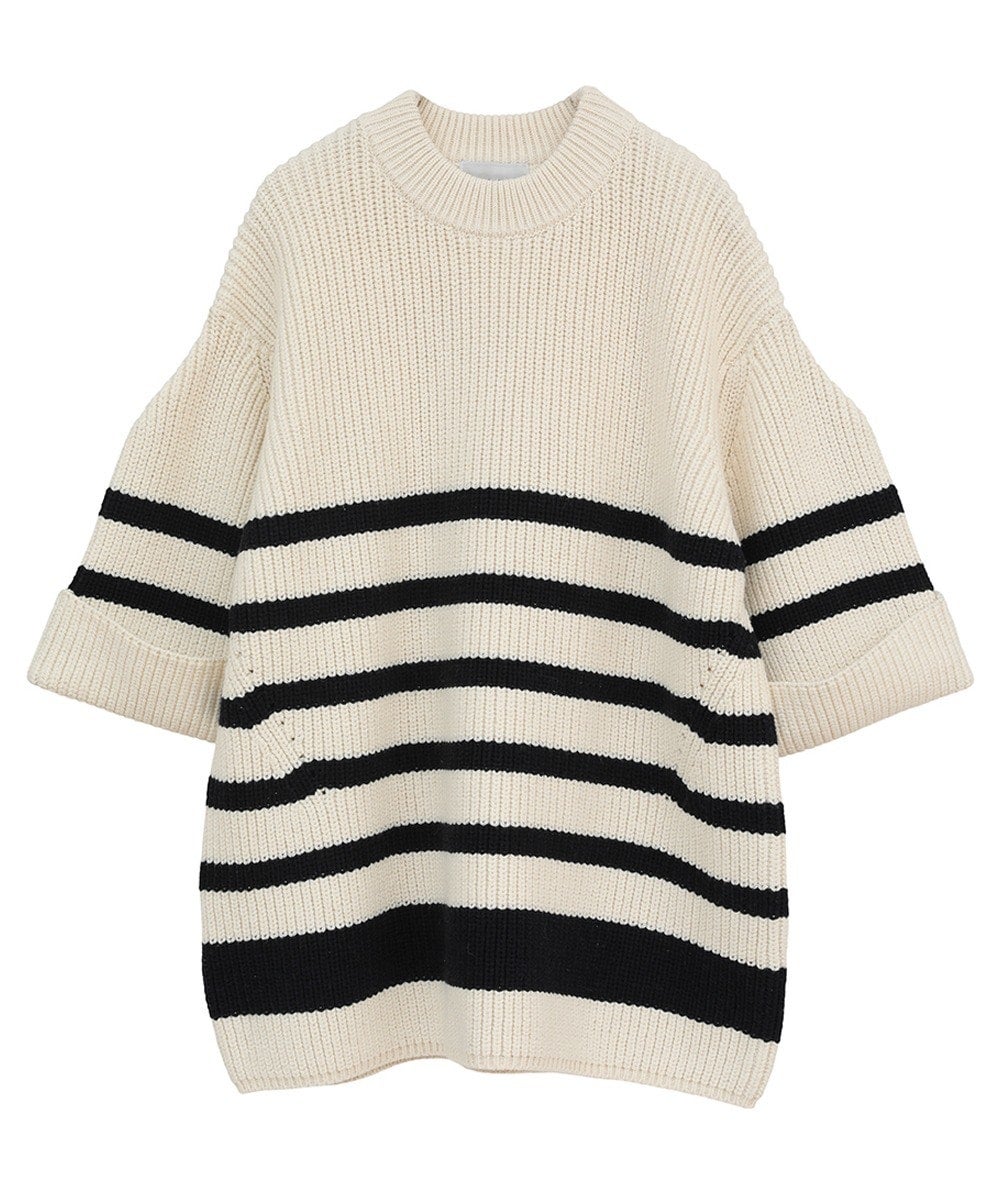 OVER HALF SLEEVE KNIT TOPS