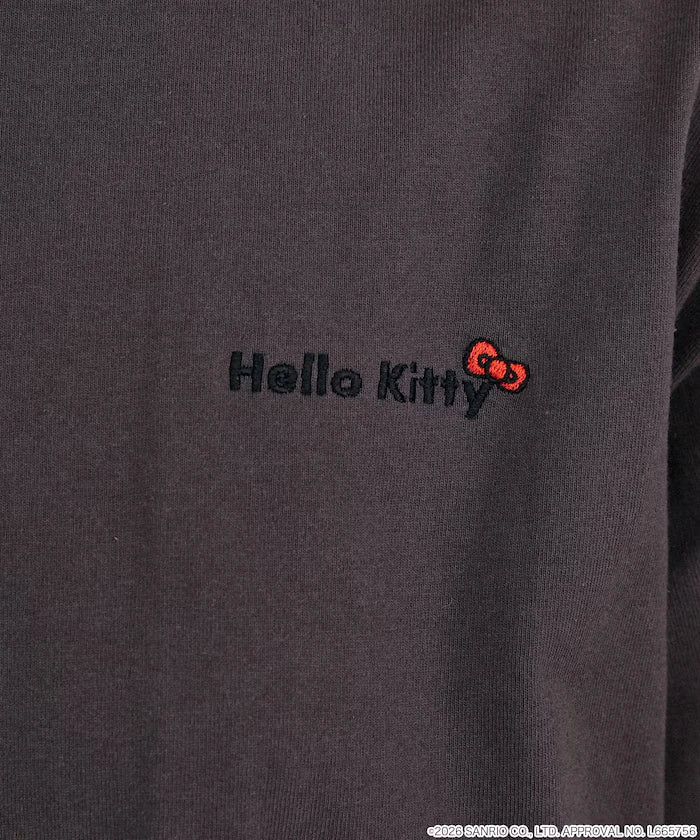 "HELLO KITTY" ID Photo style back print T-shirt limited edition