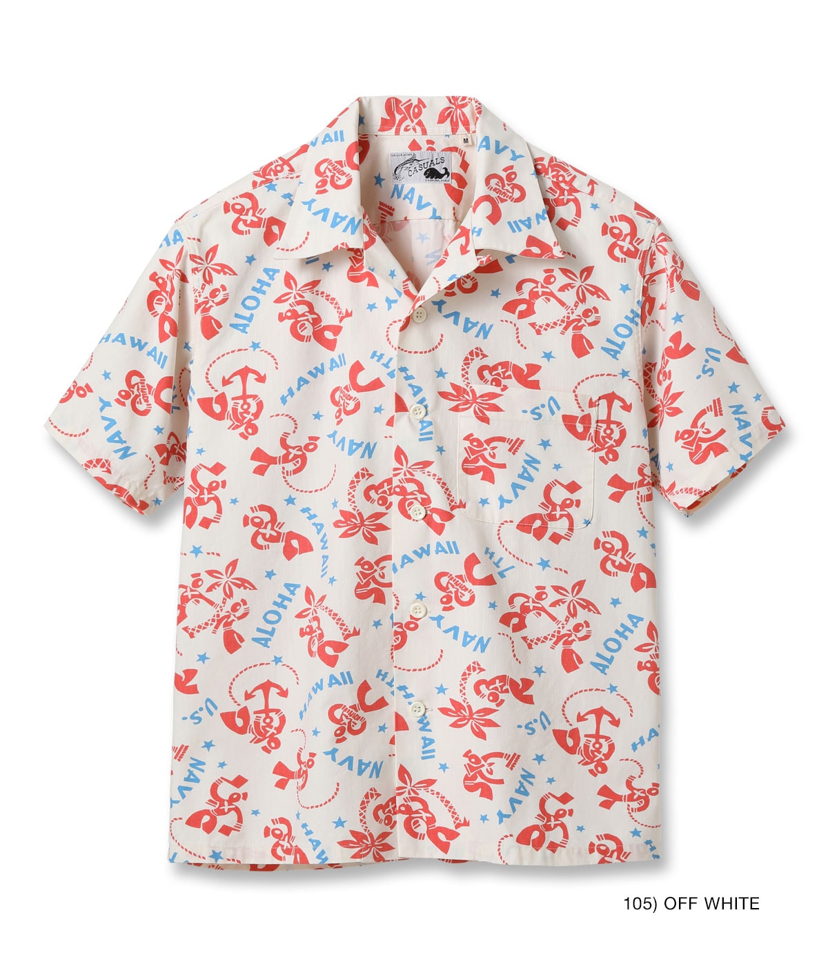 COTTON RIPSTOP OPEN SHIRT “SAILOR MOKU STARS”