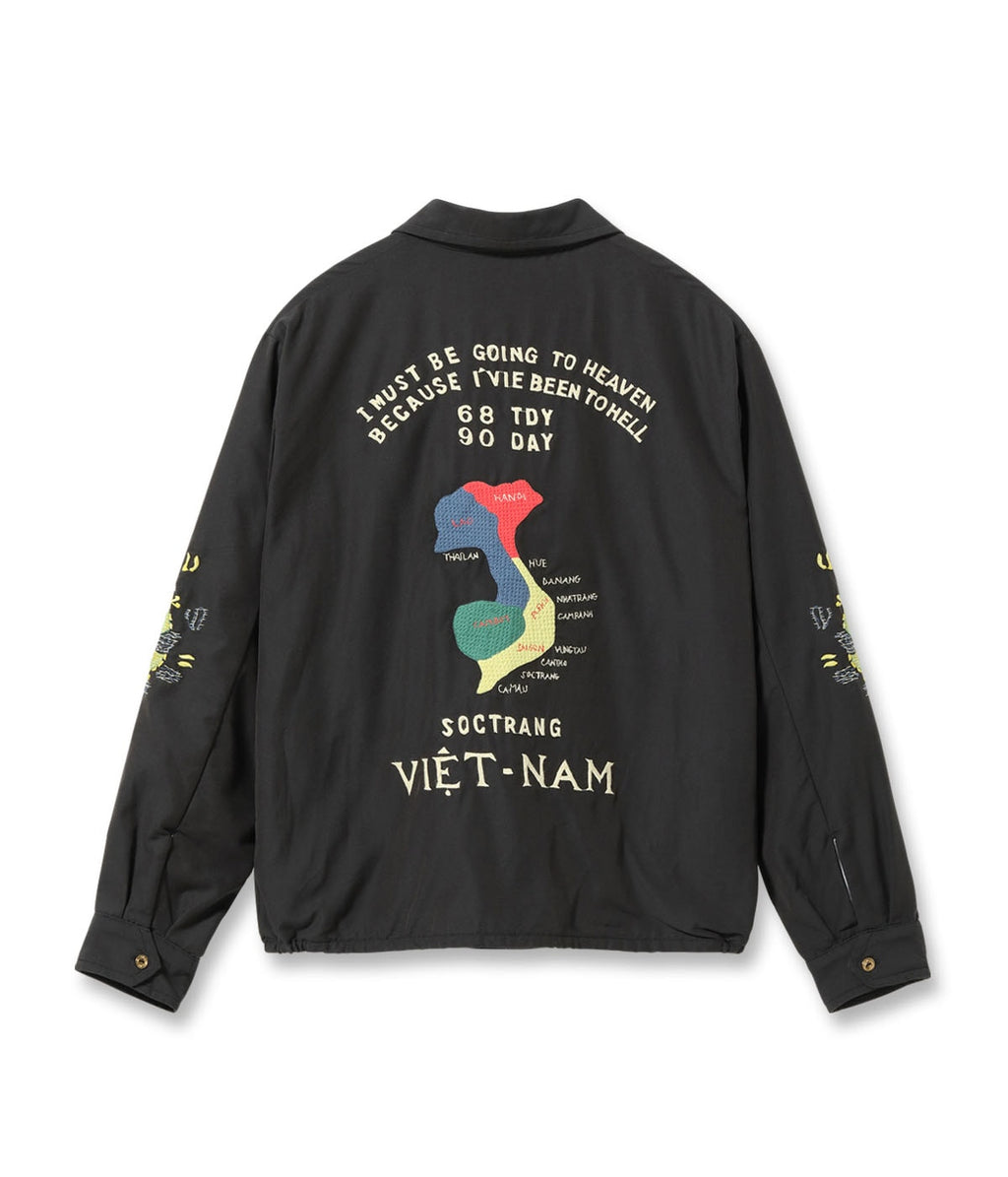 Late 1960s Style Cotton Rayon Vietnam Jacket "VIETNAM MAP" (AGING MODEL)