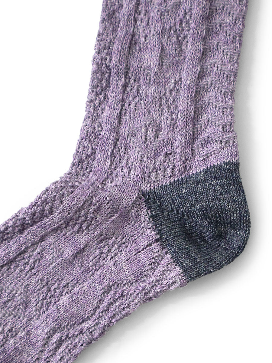 96 Piece Linen Jacquard Kuba Pattern Socks