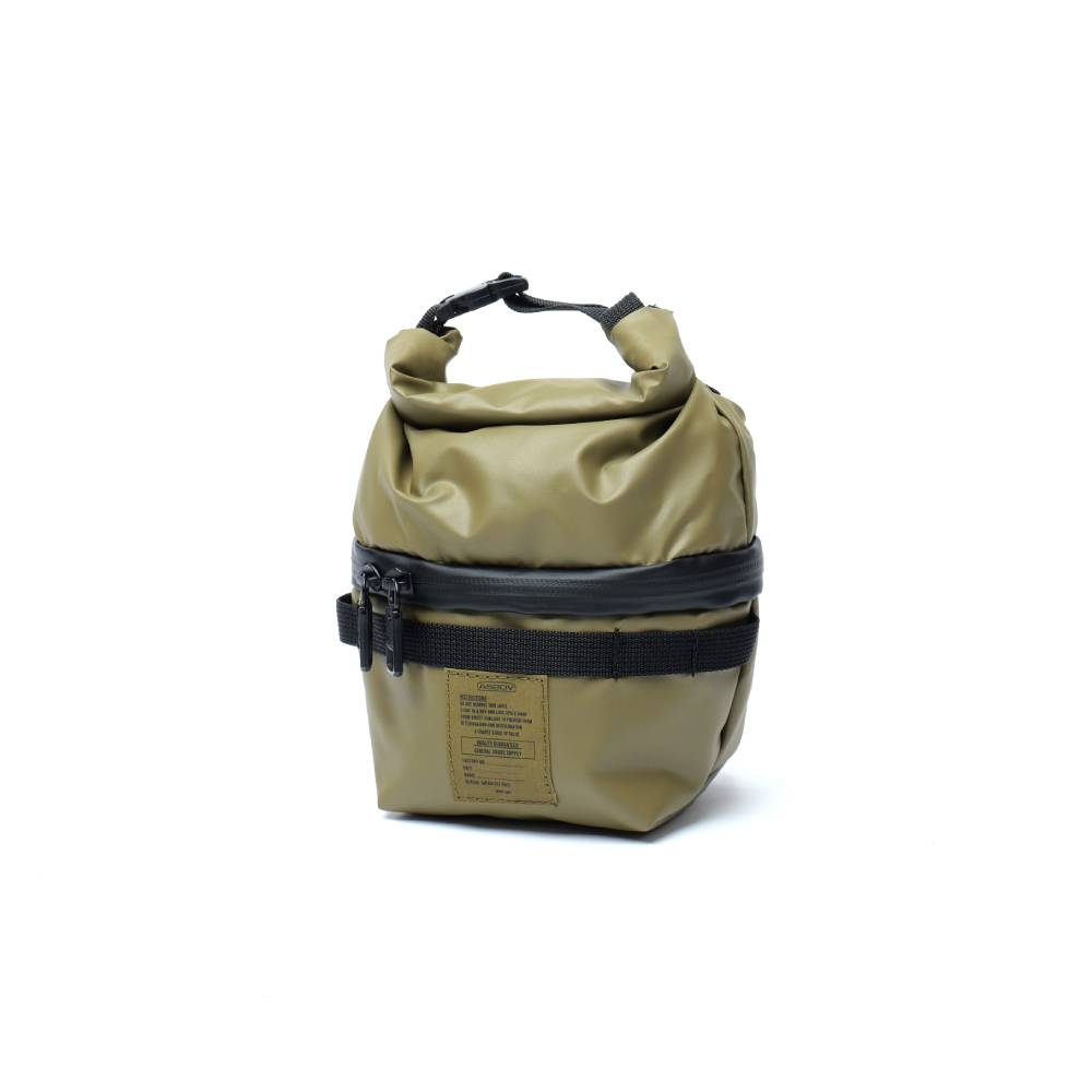 NYLON POLYCARBONATE 2ROOM POUCH sizeS/ KHAKI