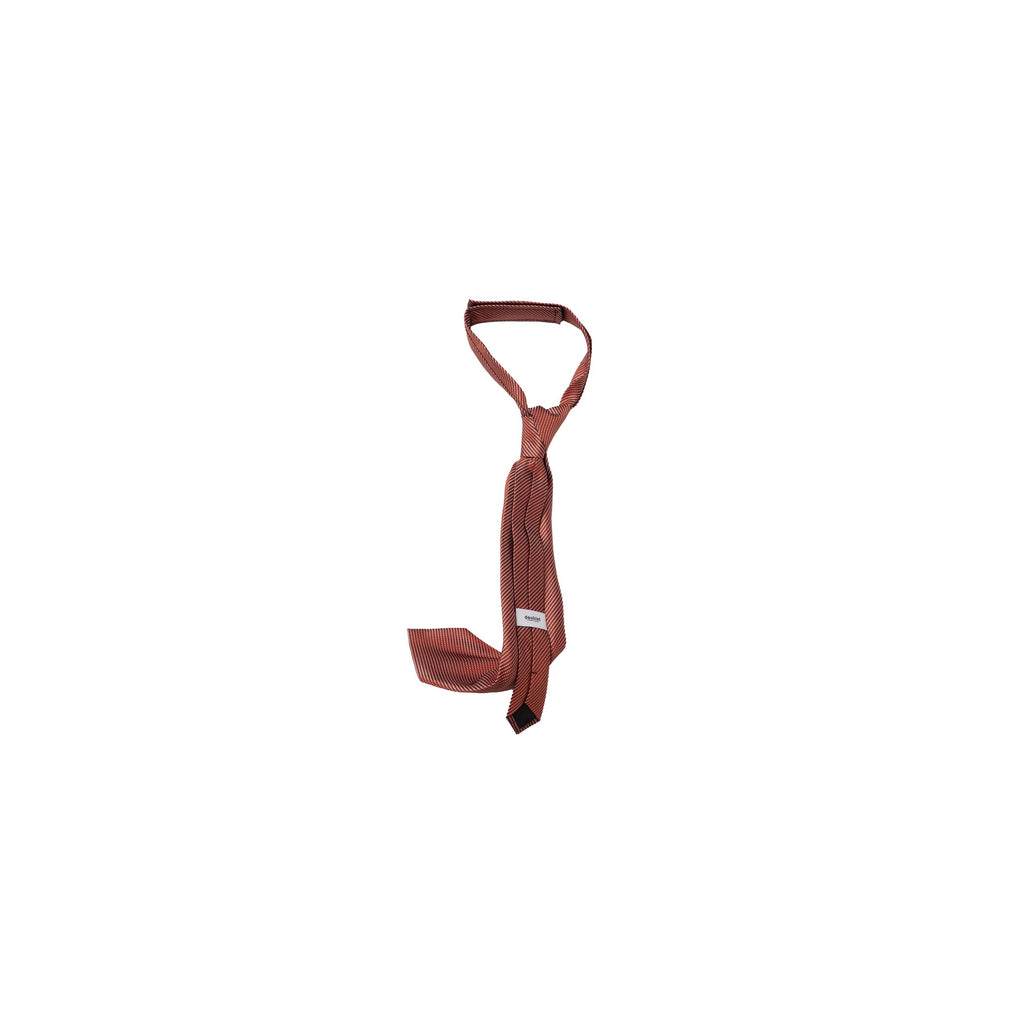 SHAPE MEMORY MICRO PATTERN TIE：ORANGE