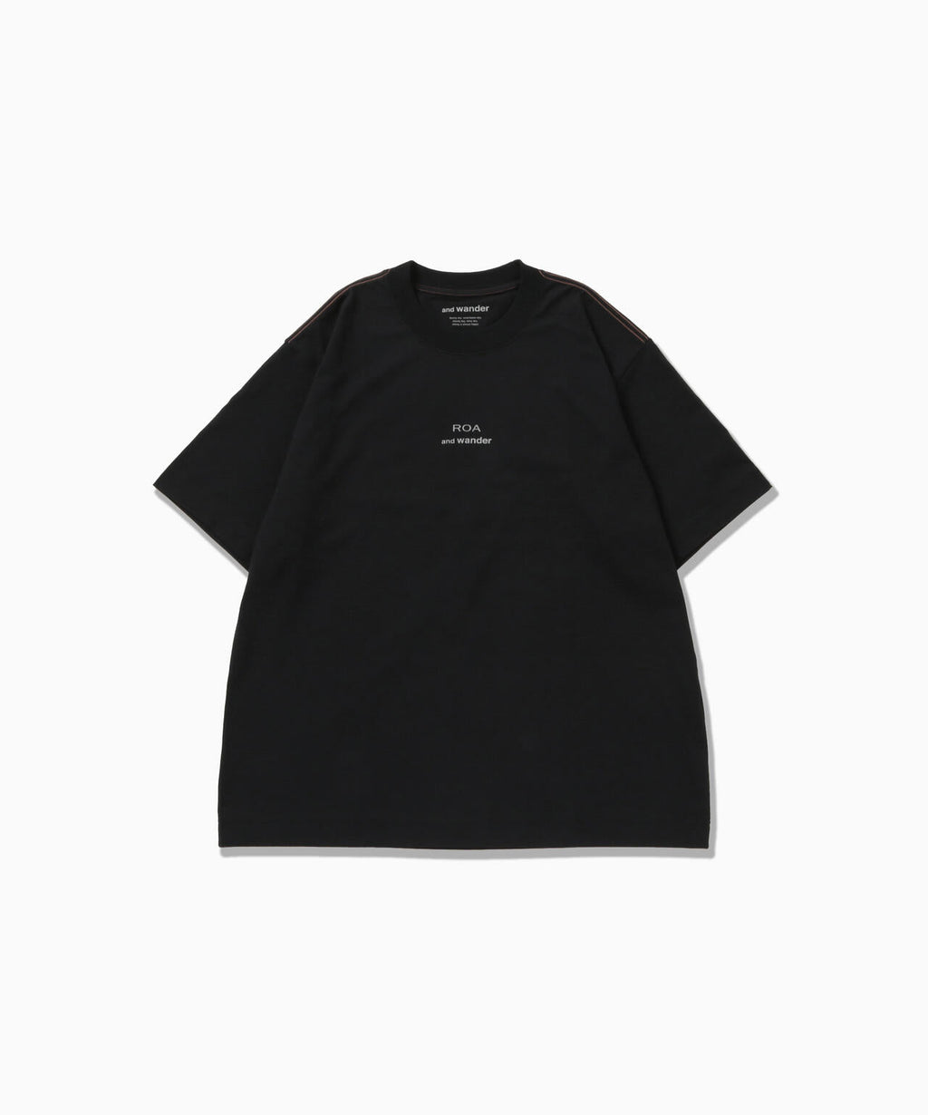 ROA × and wander  LOGO printed T