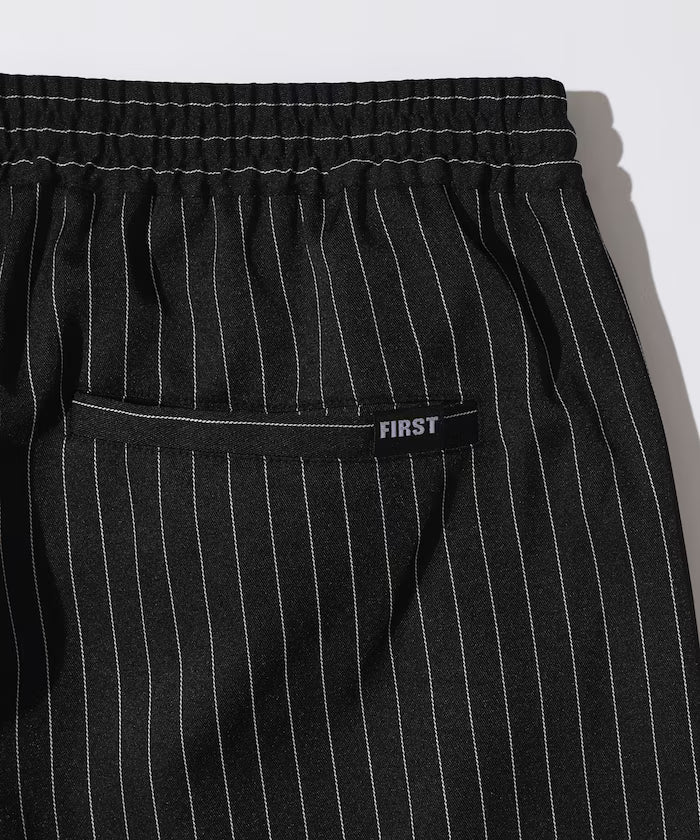 Spindle Stripe Easy Wide Pants / Compatible with Setup