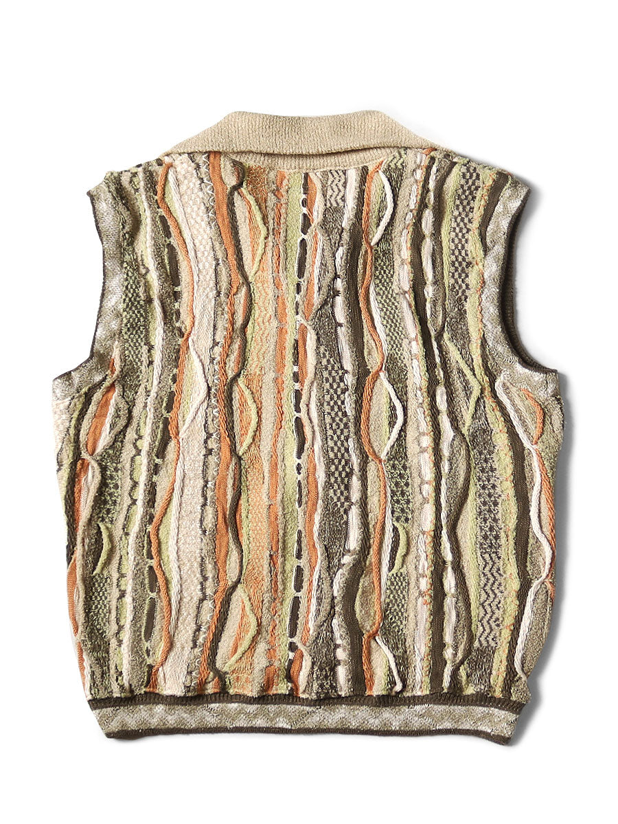 7G Knit GAUDY Half ZIP Vest