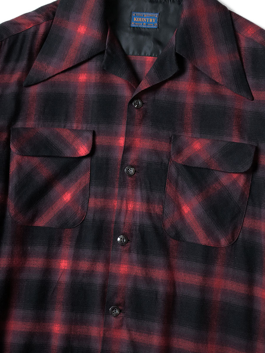 Cotton Rayon Shadow Check Langue Color Bow...